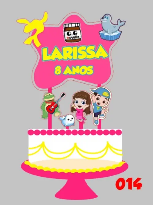 Arquivo de corte topo de bolo Lucas Netto