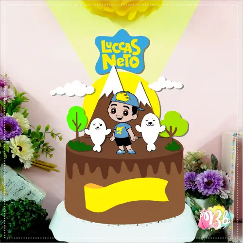 Arquivo de corte topo de bolo Lucas Netto