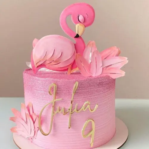 Arquivo de corte topo de bolo Flamingo