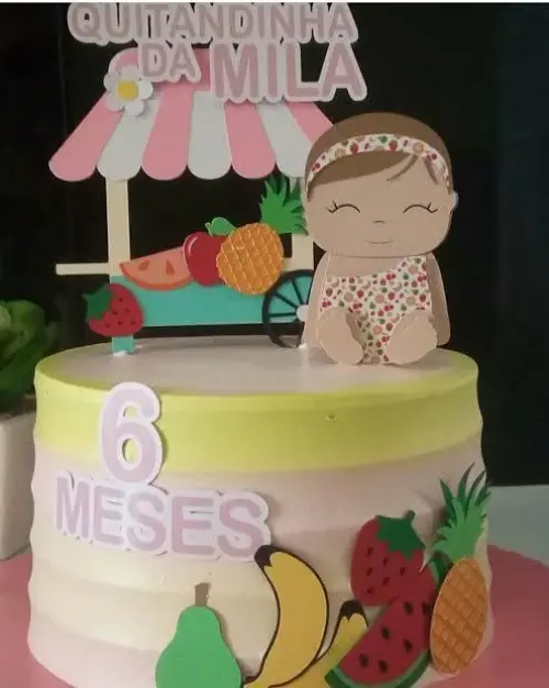 Arquivo de corte topo de bolo Frutinhas