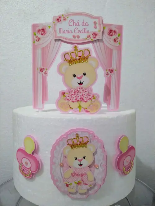 Arquivo de corte topo de bolo ursinha