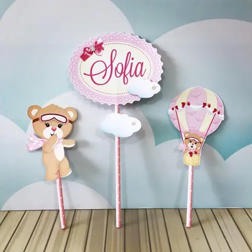 Arquivo de corte topo de bolo ursinha