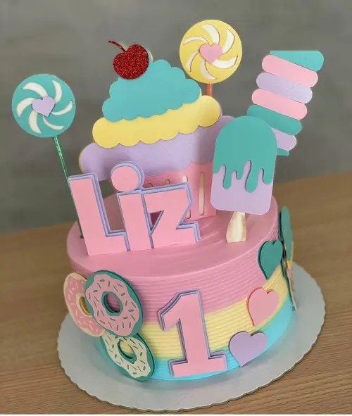 Arquivo de corte topo de bolo Doce