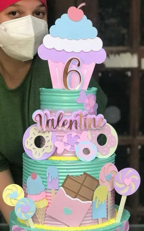 Arquivo de corte topo de bolo Doce