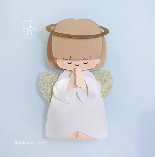 Arquivo de corte topo de bolo Anjinho