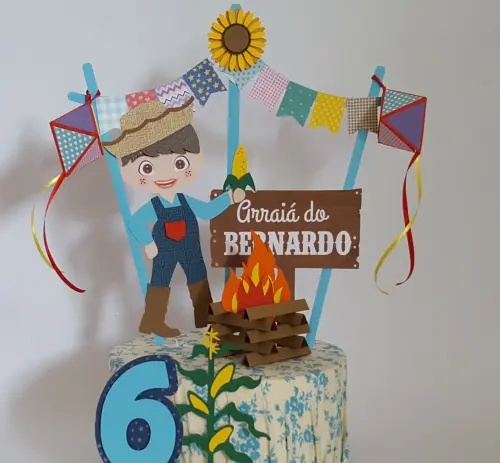 Arquivo de corte topo de bolo arraiá