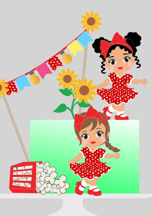 Arquivo de corte topo de bolo arraiá