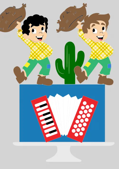 Arquivo de corte topo de bolo arraiá