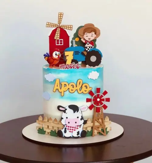 Arquivo de corte topo de bolo Fazendinha