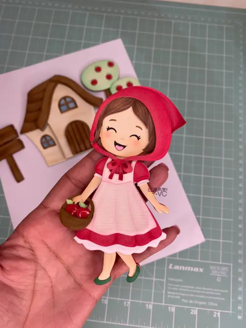 Arquivo de corte topo de bolo Chapeuzinho Vermelho