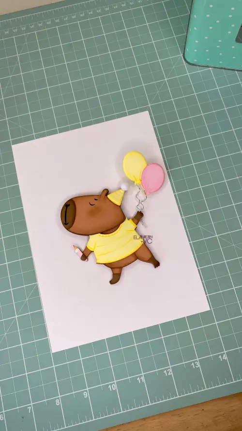 Arquivo de corte topo de bolo Capivara