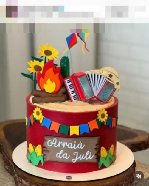 Arquivo de corte topo de bolo arraiá