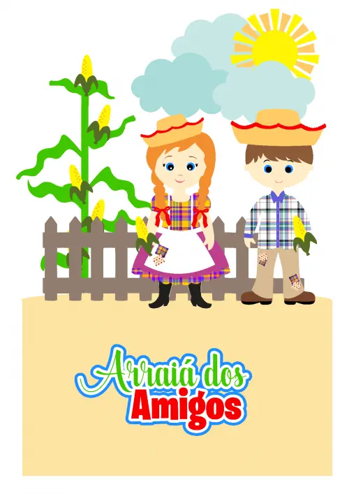 Arquivo de corte topo de bolo arraiá