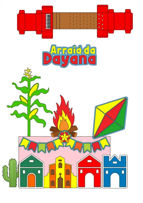 Arquivo de corte topo de bolo arraiá