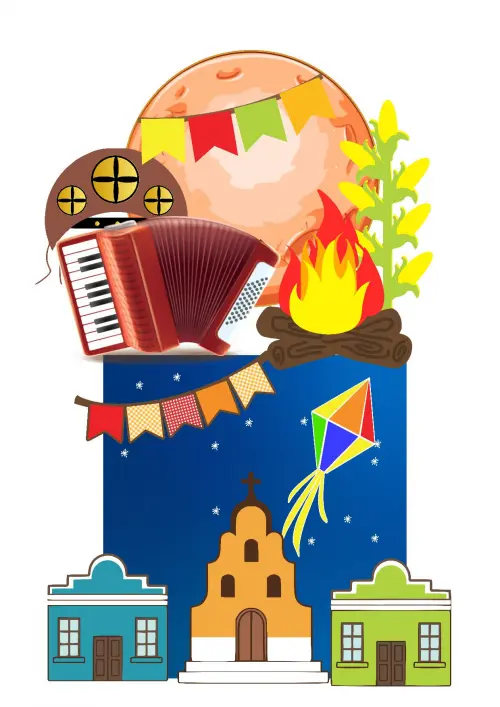 Arquivo de corte topo de bolo arraiá