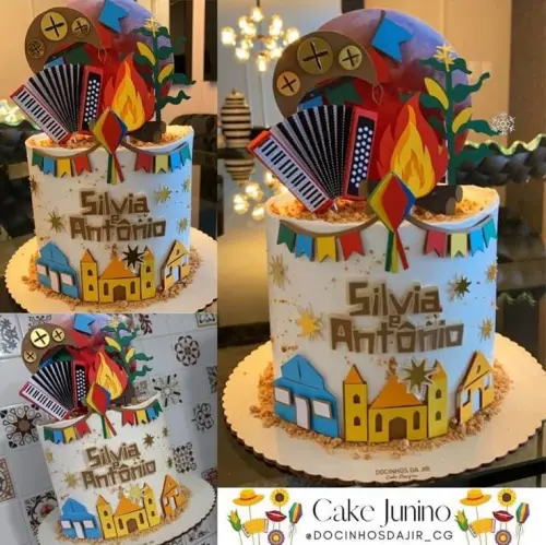 Arquivo de corte topo de bolo arraiá