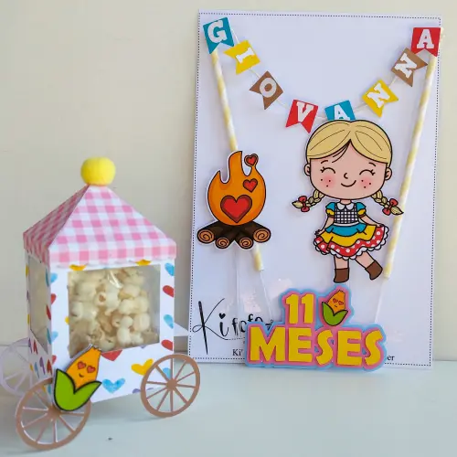 Arquivo de corte topo de bolo arraiá