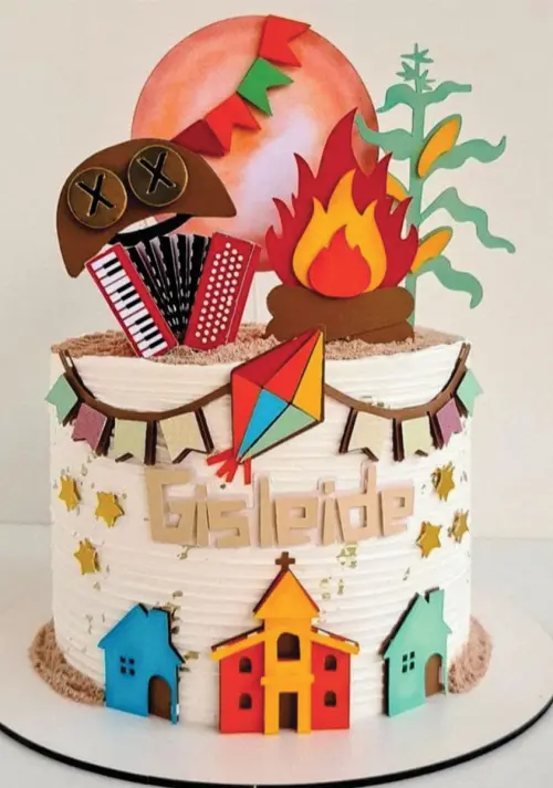 Arquivo de corte topo de bolo arraiá