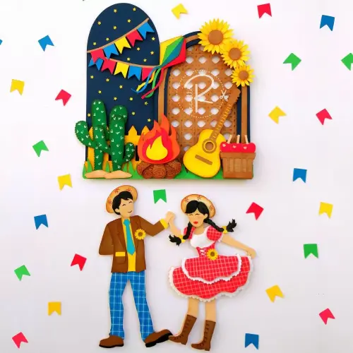 Arquivo de corte topo de bolo arraiá