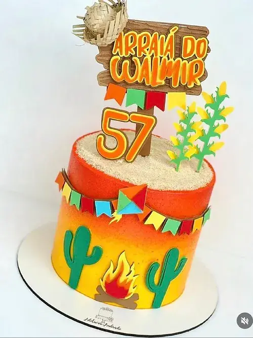 Arquivo de corte topo de bolo arraiá