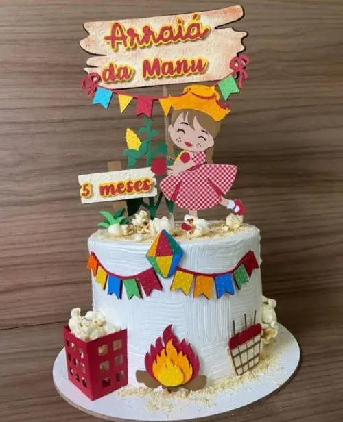 Arquivo de corte topo de bolo arraiá