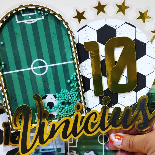 Arquivo de corte topo de bolo Futebol