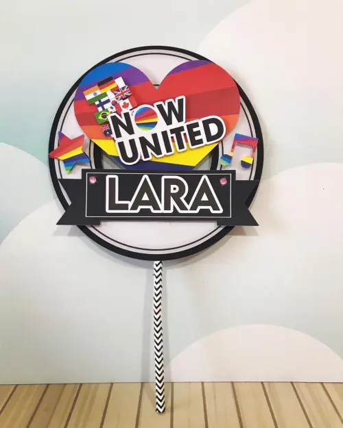 Arquivo de corte topo de bolo Now United