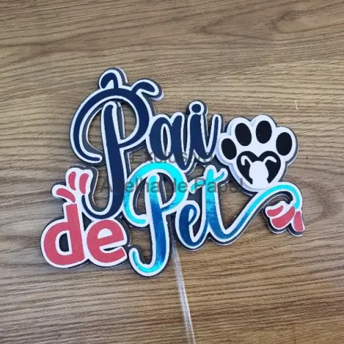 Arquivo de corte topo de bolo Dia dos Pais