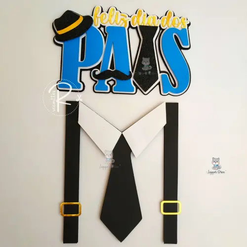 Arquivo de corte topo de bolo Dia dos Pais