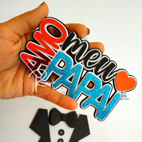 Arquivo de corte topo de bolo Dia dos Pais