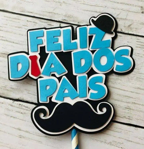 Arquivo de corte topo de bolo Dia dos Pais