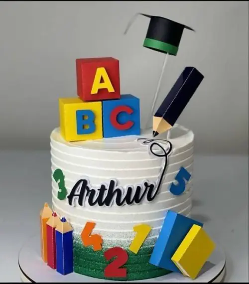 Arquivo de corte topo de bolo Formatura