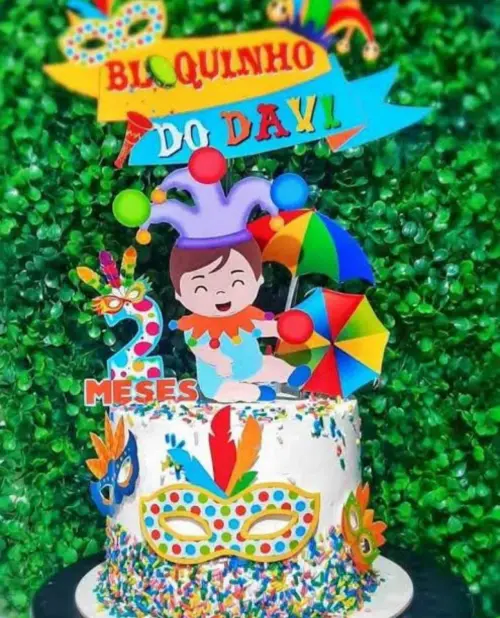 Arquivo de corte topo de bolo Carnaval