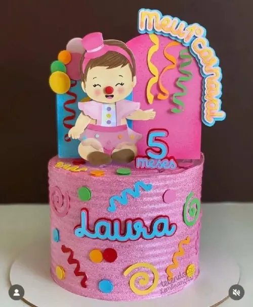 Arquivo de corte topo de bolo Carnaval