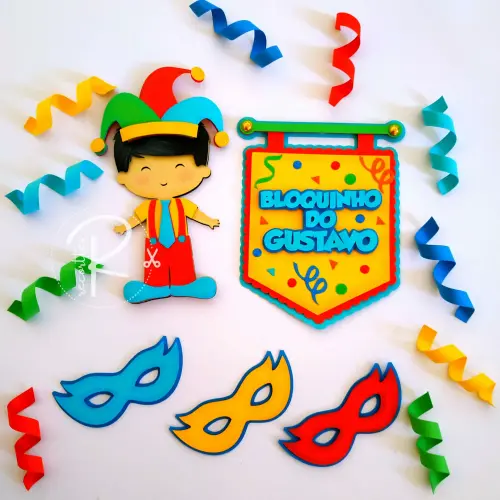 Arquivo de corte topo de bolo Carnaval