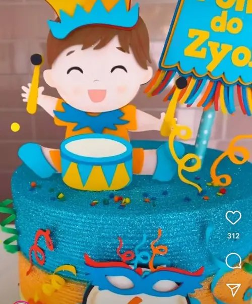 Arquivo de corte topo de bolo Carnaval