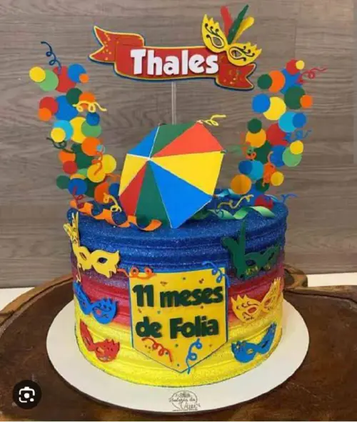 Arquivo de corte topo de bolo Carnaval