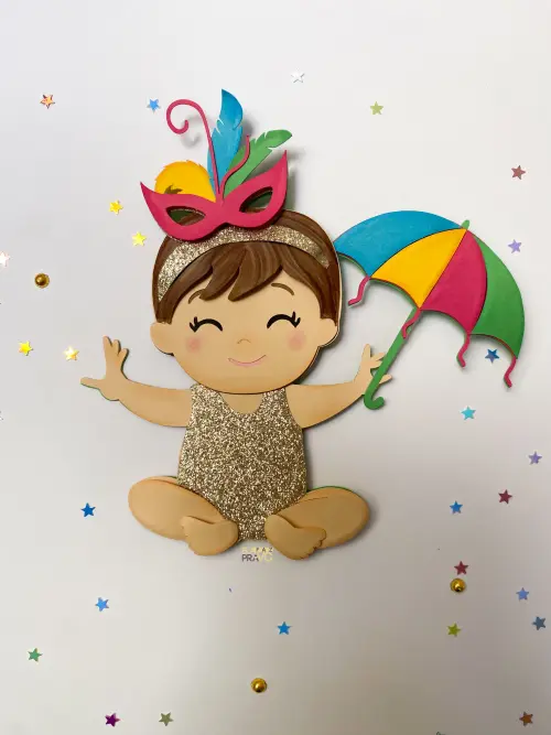 Arquivo de corte topo de bolo Carnaval