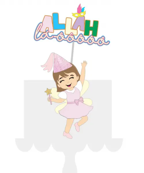 Arquivo de corte topo de bolo Carnaval