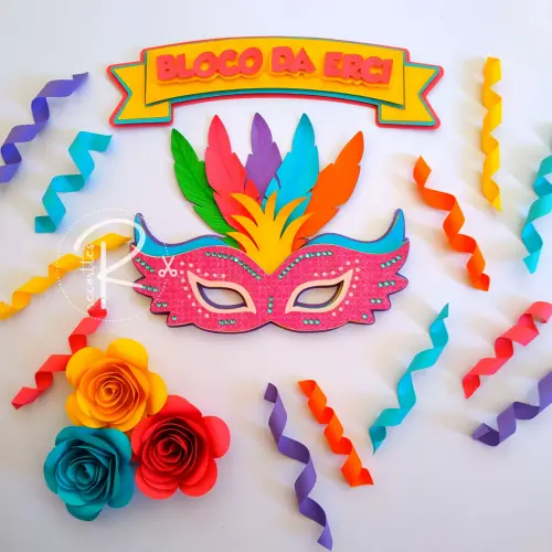 Arquivo de corte topo de bolo Carnaval