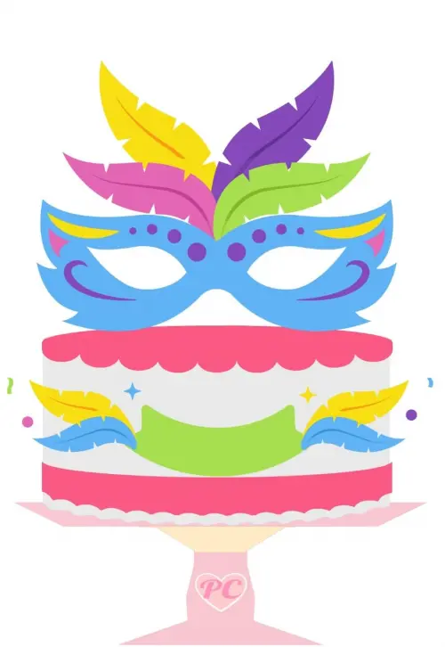 Arquivo de corte topo de bolo Carnaval