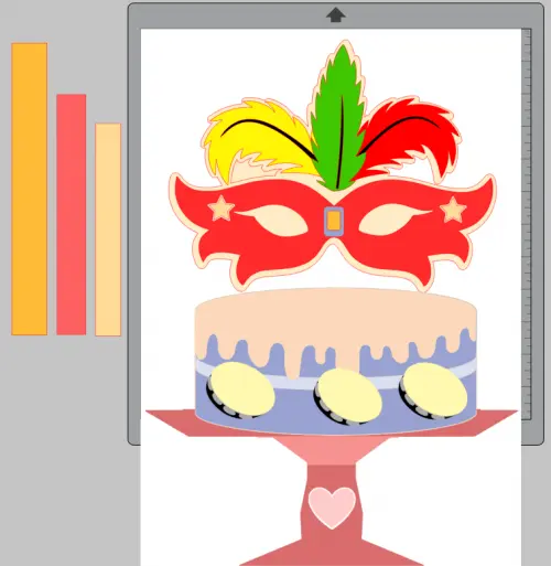 Arquivo de corte topo de bolo Carnaval