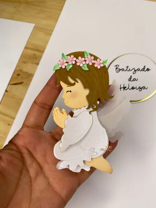 Arquivo de corte topo de bolo Batizado