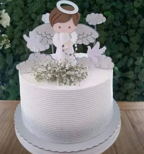 Arquivo de corte topo de bolo Batizado