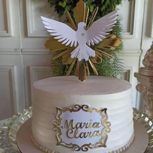 Arquivo de corte topo de bolo Batizado