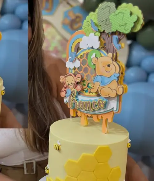 Arquivo de corte topo de bolo Ursinho Pooh