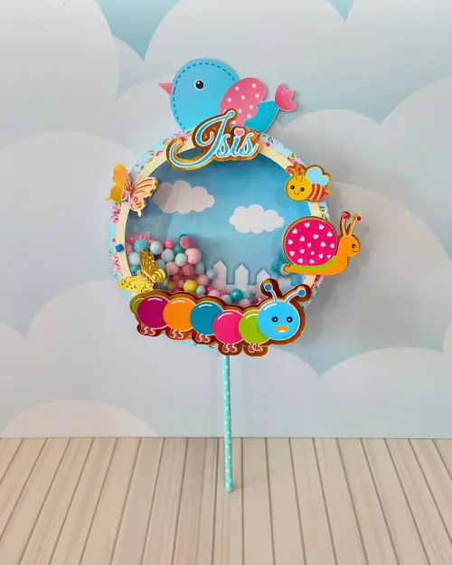 Arquivo de corte topo de bolo Jardim