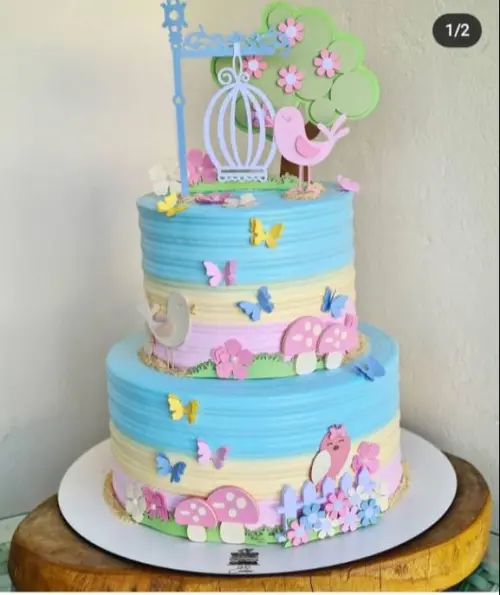 Arquivo de corte topo de bolo Jardim