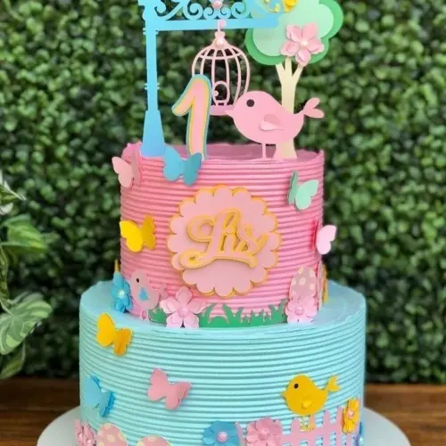 Arquivo de corte topo de bolo Jardim