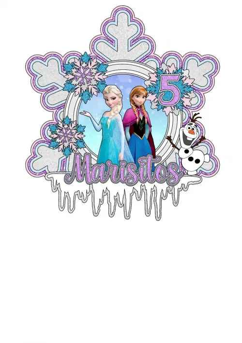 Arquivo de corte topo de bolo frozen